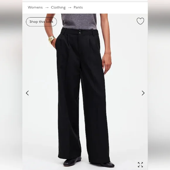MADEWELL Curvy Work leisure Tapered Pants ๐ - Picture 1 of 11